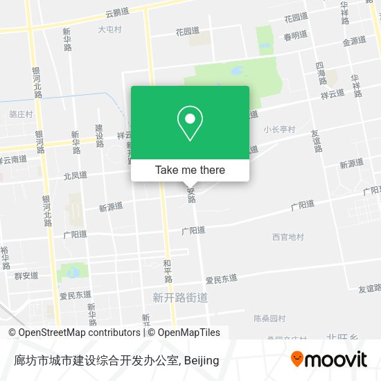 廊坊市城市建设综合开发办公室 map