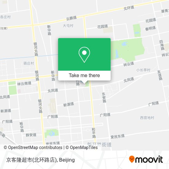 京客隆超市(北环路店) map