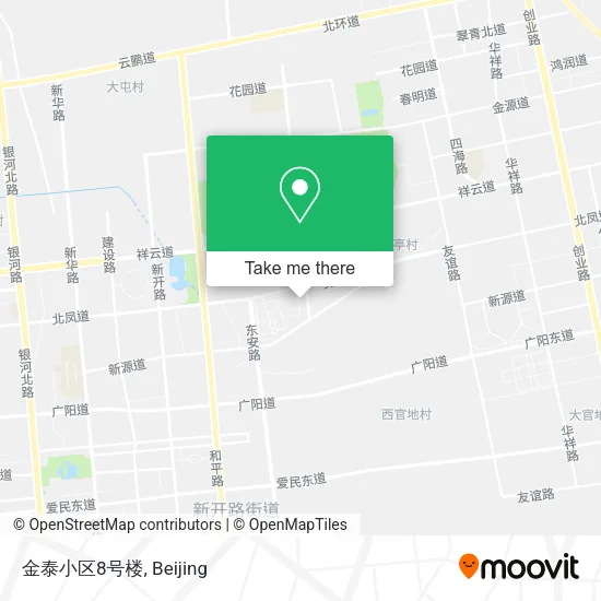 金泰小区8号楼 map
