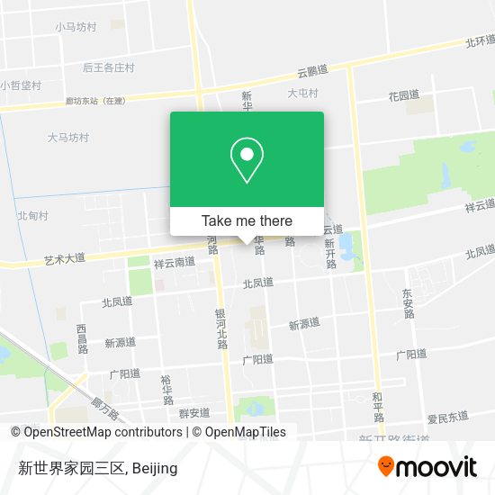 新世界家园三区 map