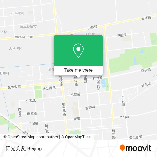 阳光美发 map