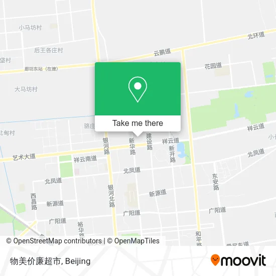 物美价廉超市 map