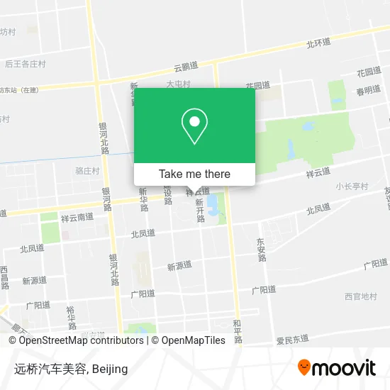 远桥汽车美容 map