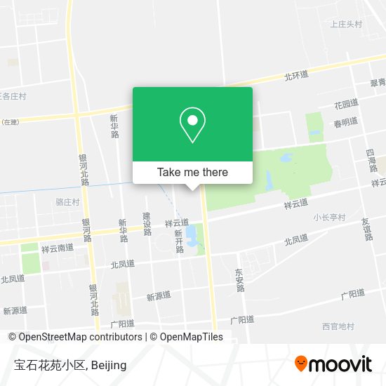 宝石花苑小区 map
