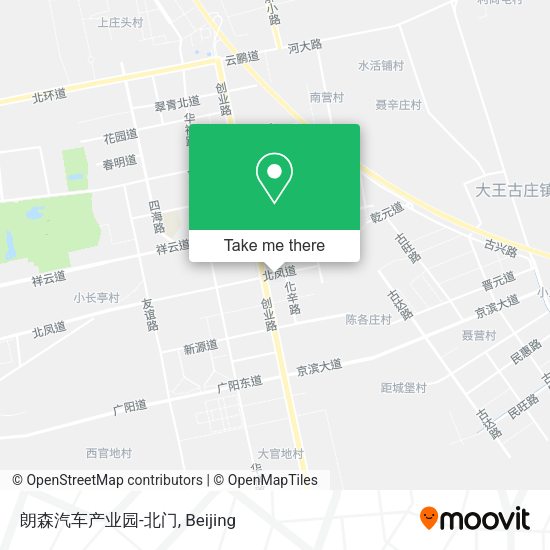 朗森汽车产业园-北门 map