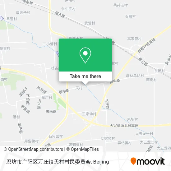 廊坊市广阳区万庄镇天村村民委员会 map