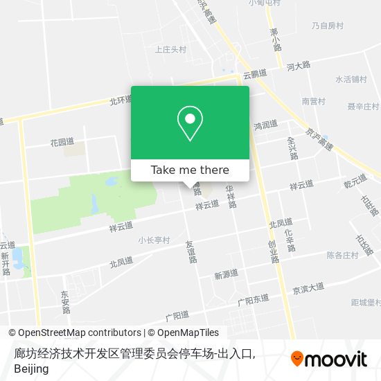 廊坊经济技术开发区管理委员会停车场-出入口 map