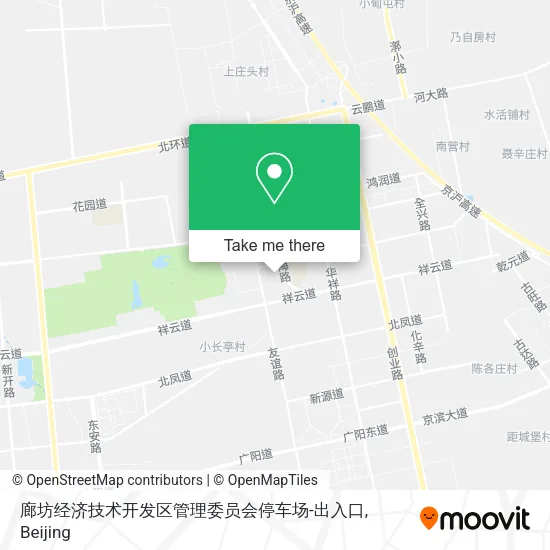 廊坊经济技术开发区管理委员会停车场-出入口 map