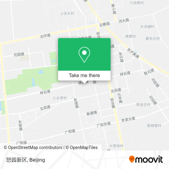 憩园新区 map