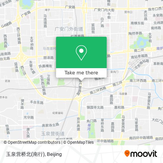 玉泉营桥北(南行) map
