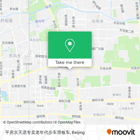 平房京天丞专卖老年代步车滑板车 map