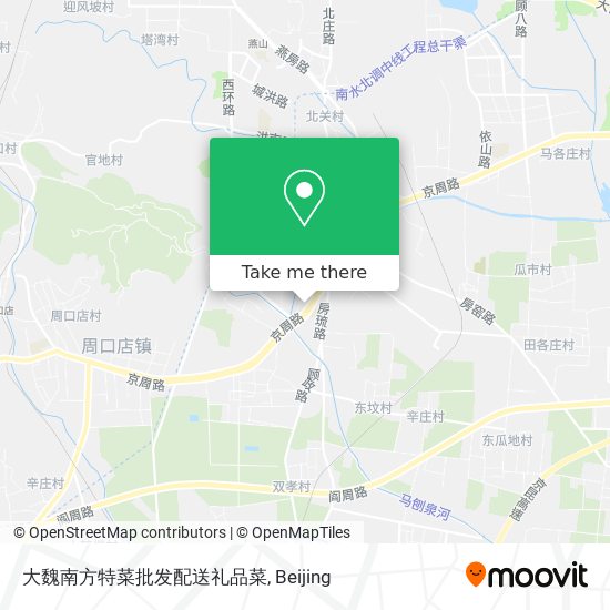大魏南方特菜批发配送礼品菜 map