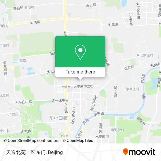天通北苑一区东门 map