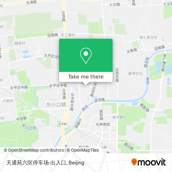 天通苑六区停车场-出入口 map