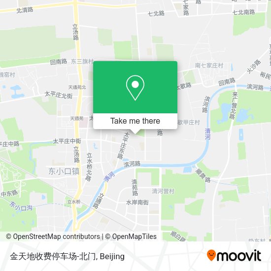 金天地收费停车场-北门 map