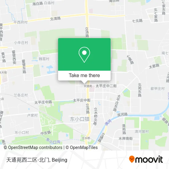天通苑西二区-北门 map