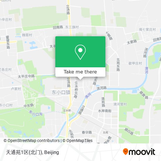 天通苑1区(北门) map