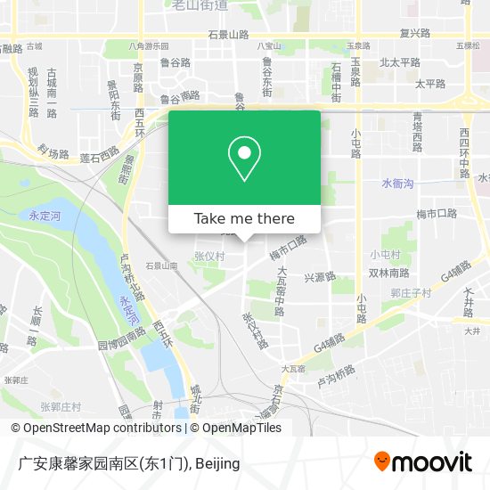 广安康馨家园南区(东1门) map