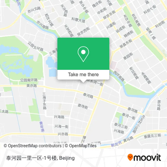 泰河园一里一区-1号楼 map