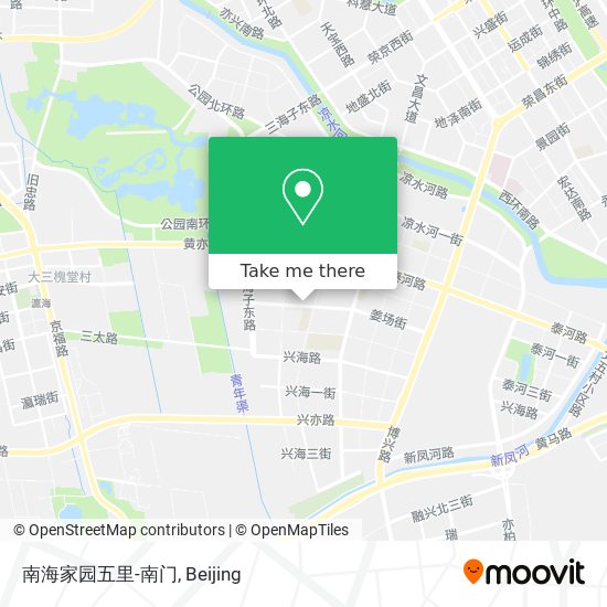 南海家园五里-南门 map