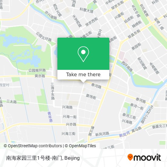 南海家园三里1号楼-南门 map