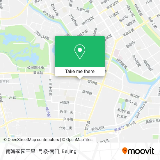 南海家园三里1号楼-南门 map