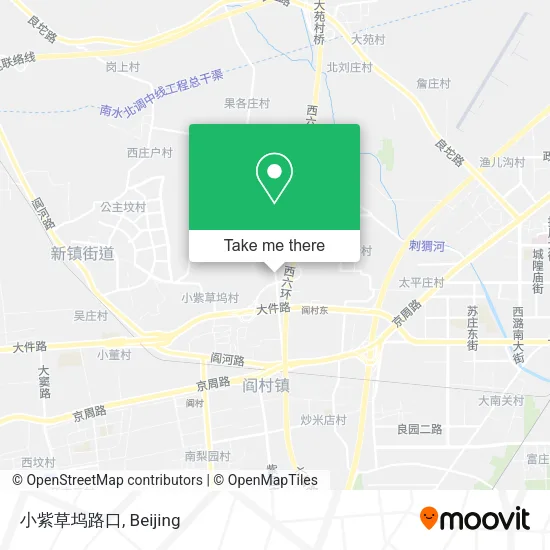 小紫草坞路口 map