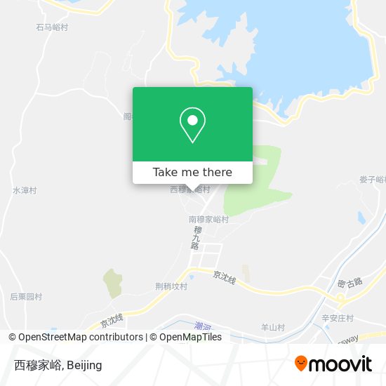 西穆家峪 map