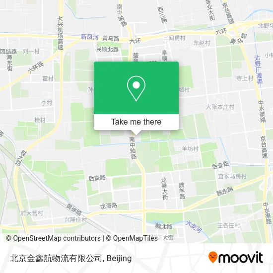 北京金鑫航物流有限公司 map