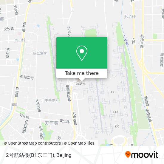 2号航站楼(B1东三门) map