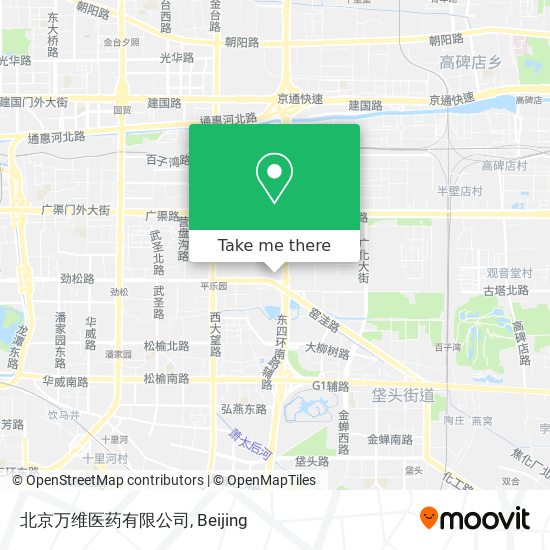 北京万维医药有限公司 map