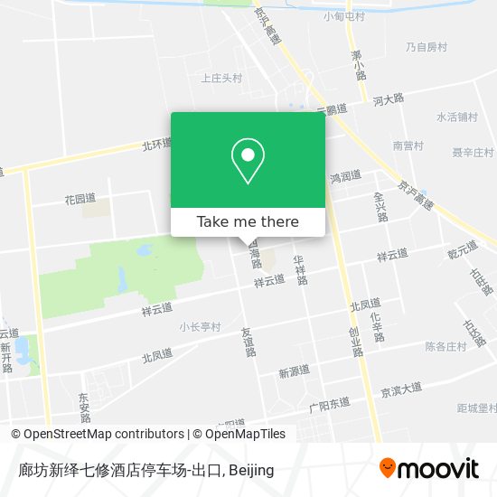 廊坊新绎七修酒店停车场-出口 map