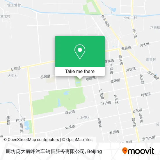 廊坊庞大赫峰汽车销售服务有限公司 map
