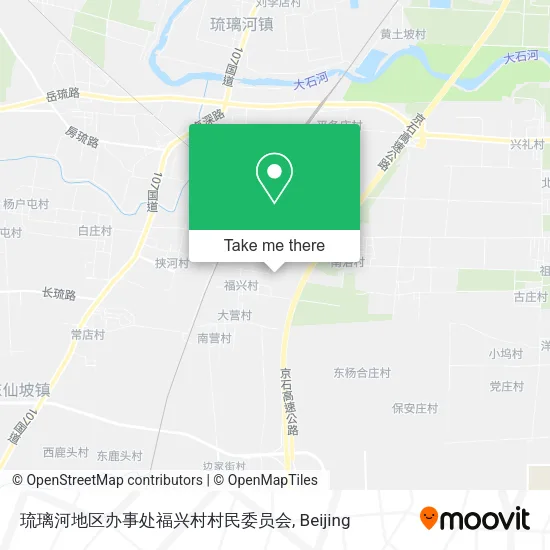 琉璃河地区办事处福兴村村民委员会 map