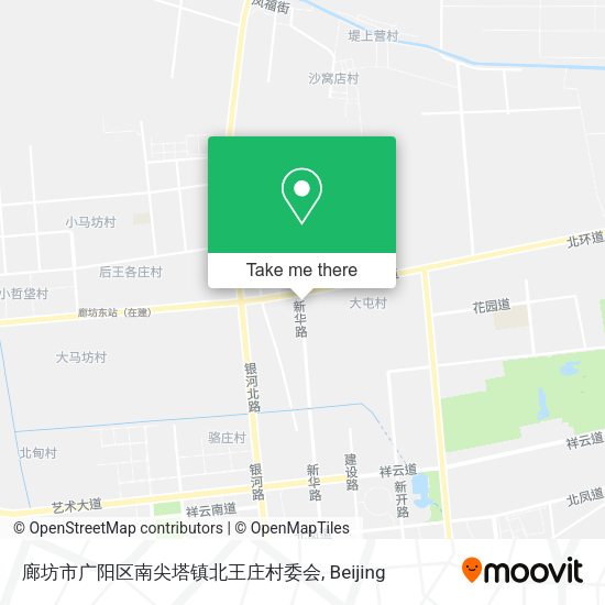 廊坊市广阳区南尖塔镇北王庄村委会 map