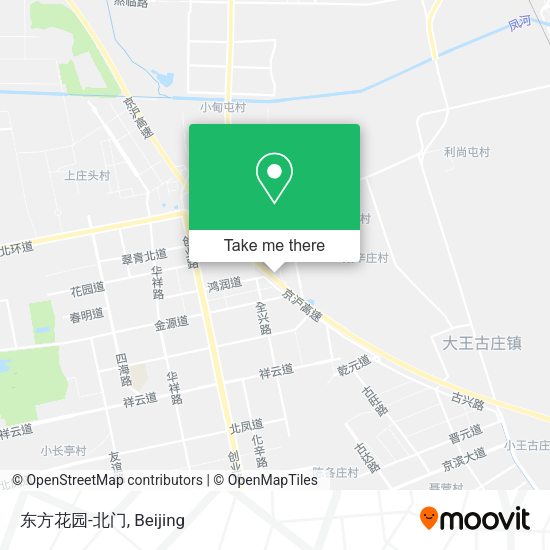 东方花园-北门 map