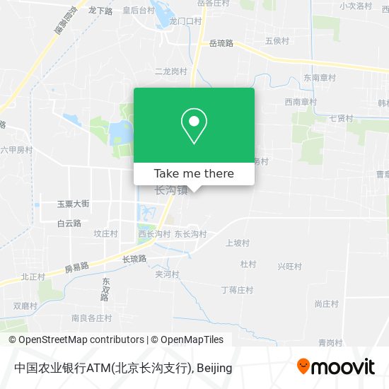 中国农业银行ATM(北京长沟支行) map