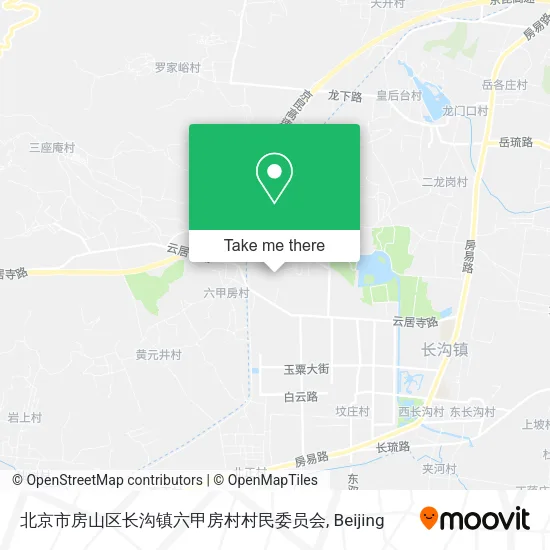 北京市房山区长沟镇六甲房村村民委员会 map