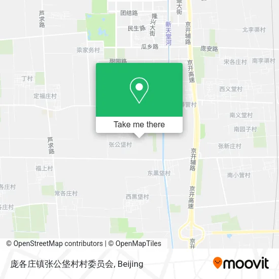 庞各庄镇张公垡村村委员会 map