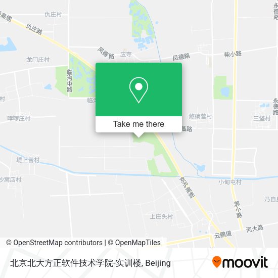 北京北大方正软件技术学院-实训楼 map