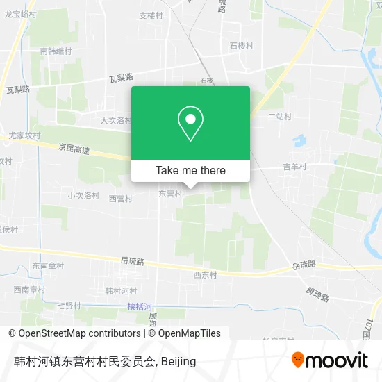 韩村河镇东营村村民委员会 map