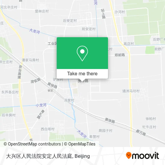 大兴区人民法院安定人民法庭 map