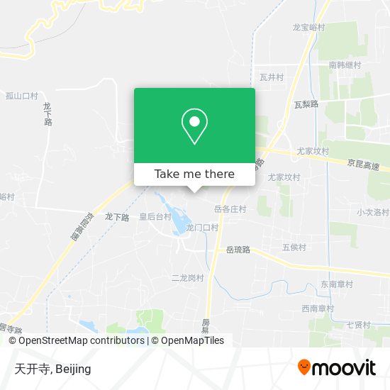 天开寺 map