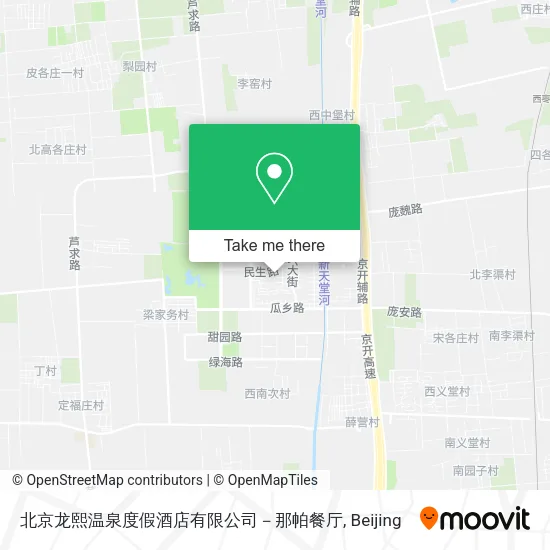 北京龙熙温泉度假酒店有限公司－那帕餐厅 map