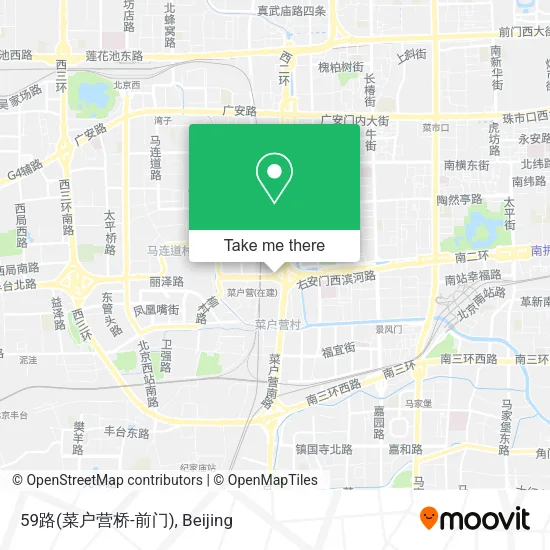 59路(菜户营桥-前门) map