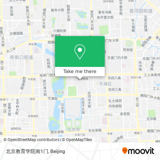 北京教育学院南1门 map