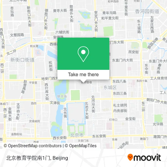 北京教育学院南1门 map