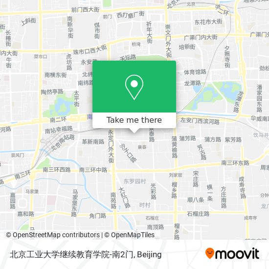 北京工业大学继续教育学院-南2门 map
