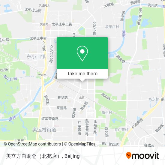 美立方自助仓（北苑店） map