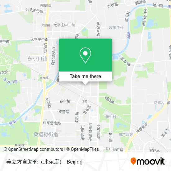 美立方自助仓（北苑店） map
